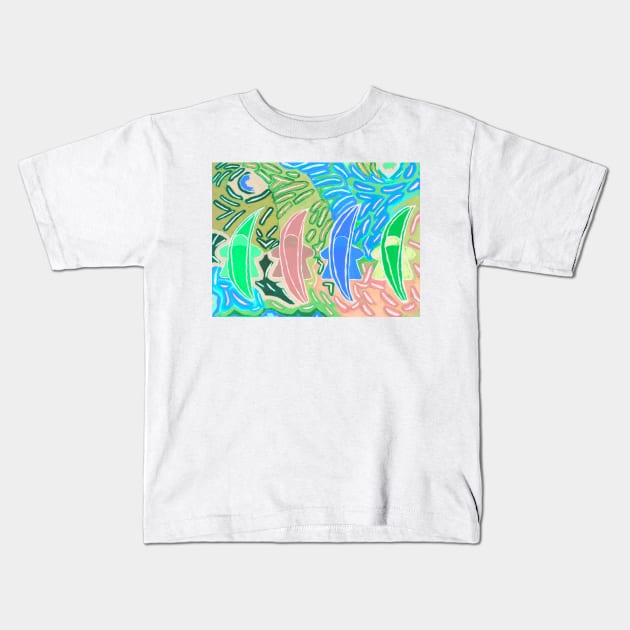 Starry Nights Over MeepNana Festival (2A) Kids T-Shirt by Zenanigans